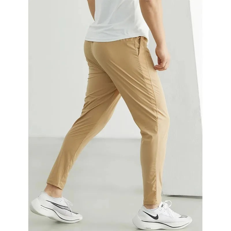 Calça Masculina Fina e Elástica, Para Corridas, Treinos e Uso Casual